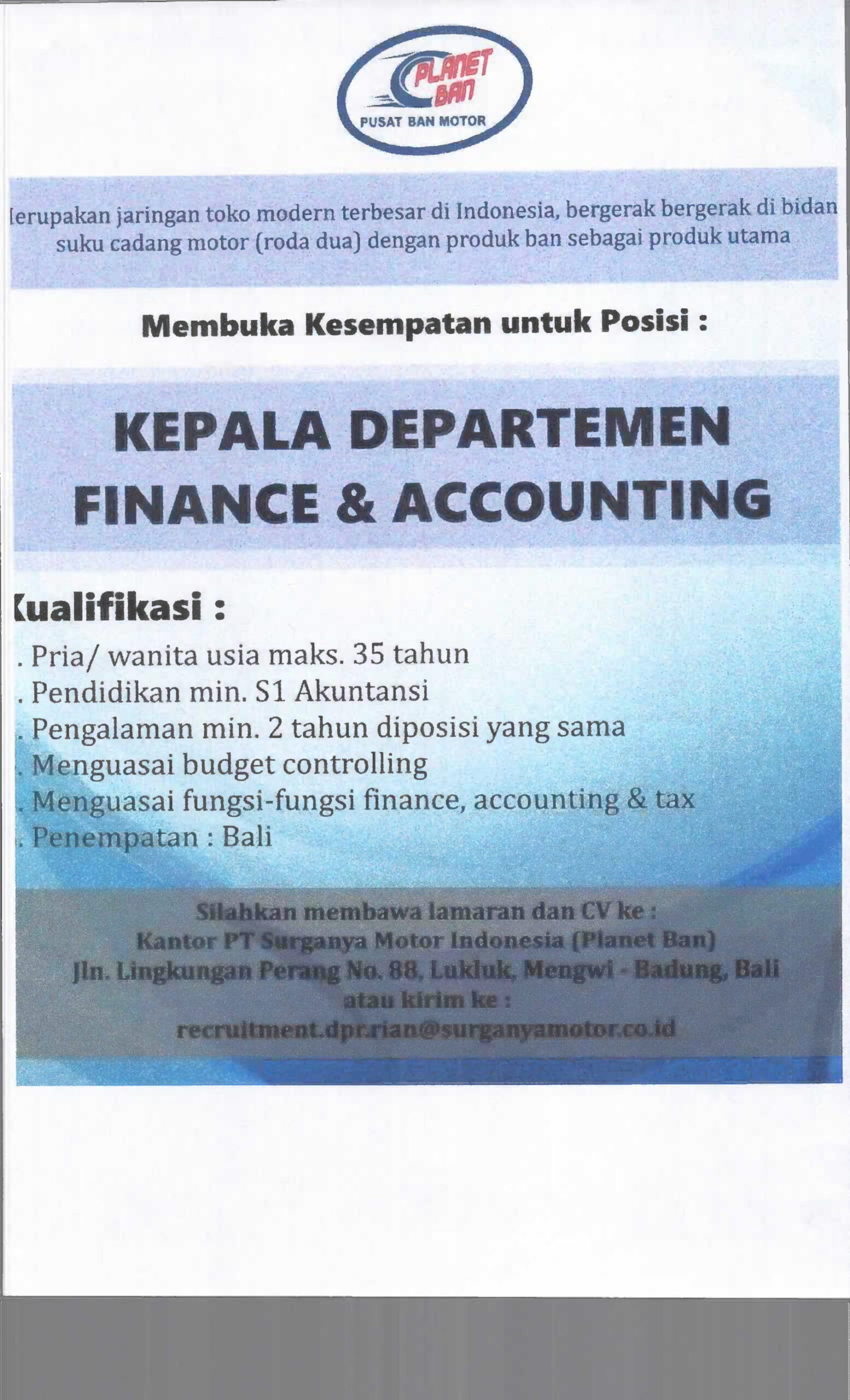 Informasi Lowongan Pekerjaan