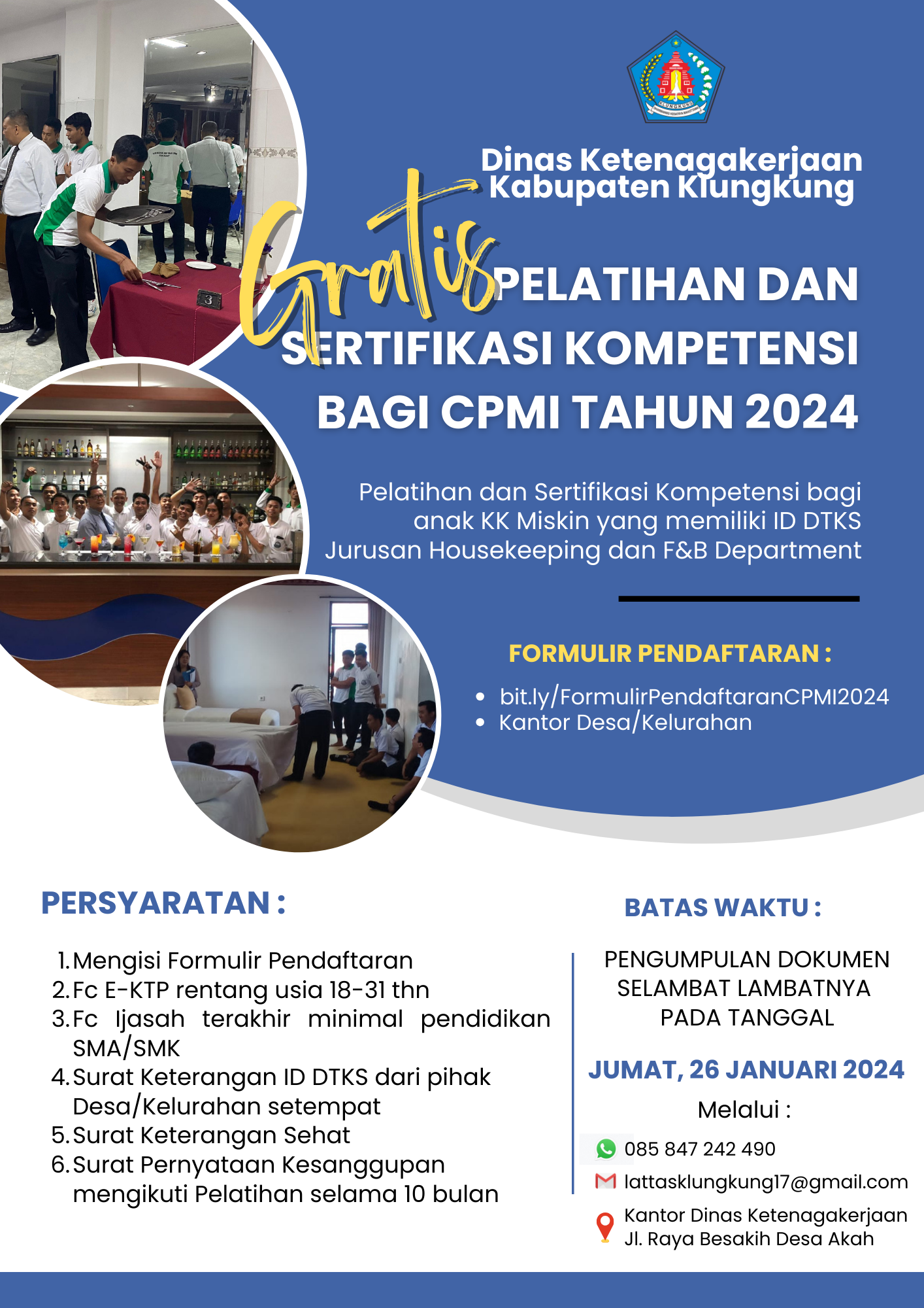Pendaftaran Pelatihan CPMI 2024